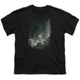 thumbnail image 1 of The Hobbit Boys' At Smaug's Door T-shirt Youth Medium Black, 1 of 2