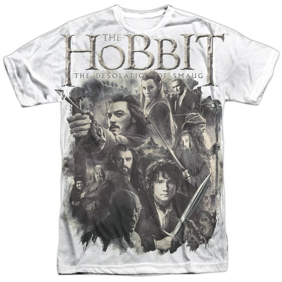 The Hobbit Men's Hhollen Amarth Sublimation T-shirt White