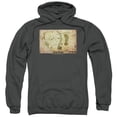 thumbnail image 1 of Hobbit Men's  Middle Earth Map Hooded Sweatshirt Grey, 1 of 2