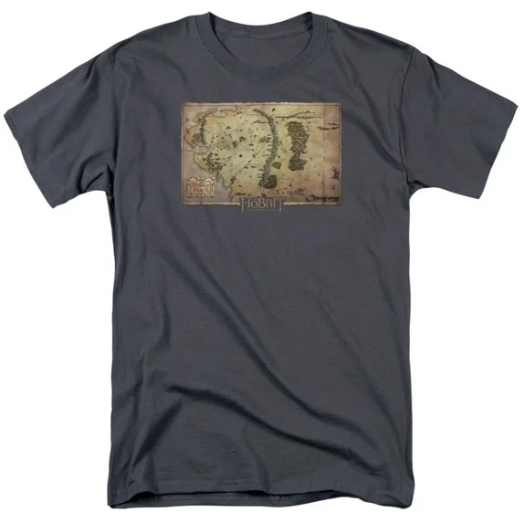 The Hobbit Middle Earth Map T-Shirt Sizes S-3X NEW