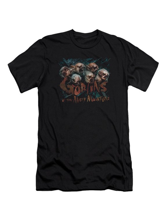 The Hobbit Misty Goblins Premium Canvas Adult Slim Fit 30/1 T-Shirt Black