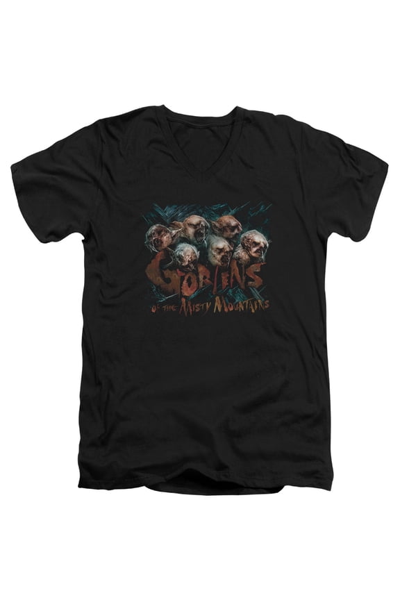 The Hobbit - Misty Goblins - Slim Fit V Neck Shirt - Small