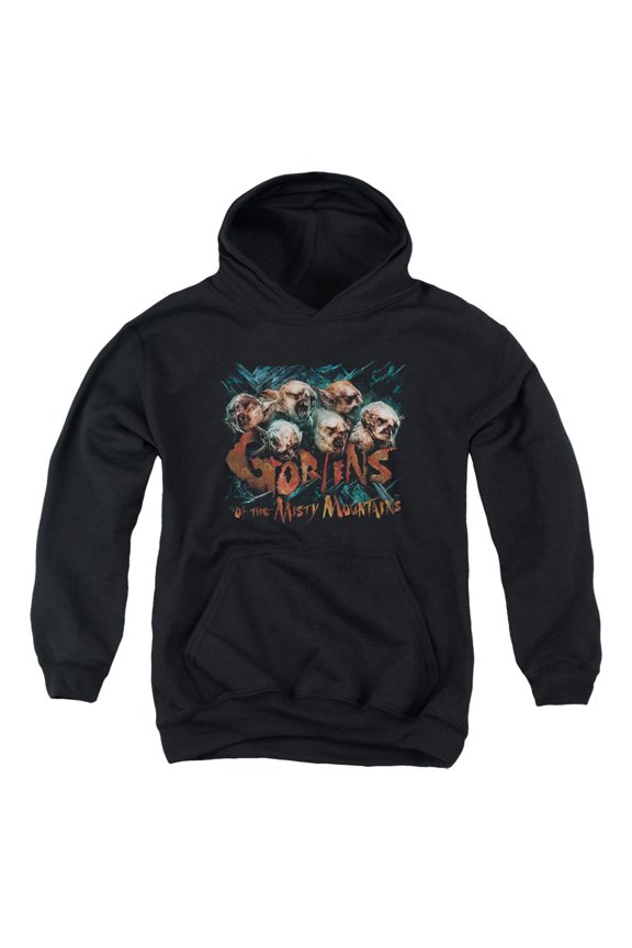The Hobbit - Misty Goblins - Youth Hooded Sweatshirt - Small