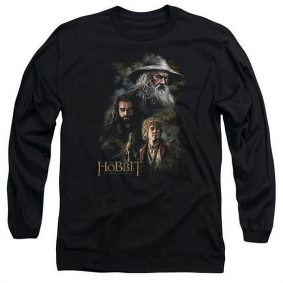 The Hobbit-Painting Long Sleeve Adult 18-1 Tee- Black - Small