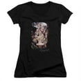 thumbnail image 1 of The Hobbit-Rivendell Junior V-Neck Tee- Black - Small, 1 of 1