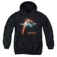 thumbnail image 1 of The Hobbit Secret Fire Youth Pullover Hoodie Sweatshirt Black, 1 of 1