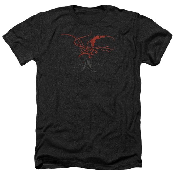 The Hobbit - Smaug - Heather Short Sleeve Shirt - Large
