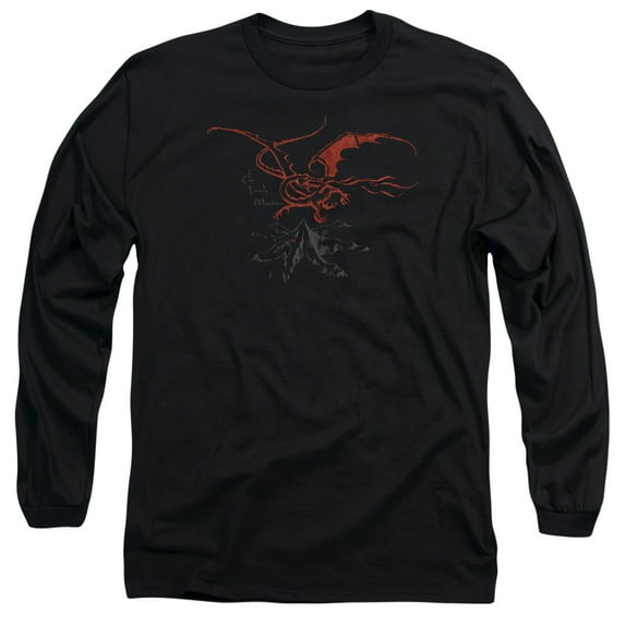 The Hobbit Men's Smaug Long Sleeve Small Black