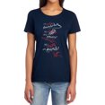 thumbnail image 1 of The Hobbit Tail Claws Teeth Women's T Shirt, Navy, Small, 1 of 6