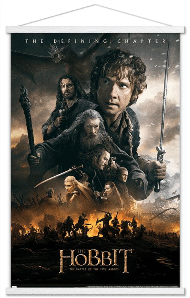 The Hobbit: The Battle of the Five Armies - One Sheet Wall Poster, 22.375  x 34, Framed 