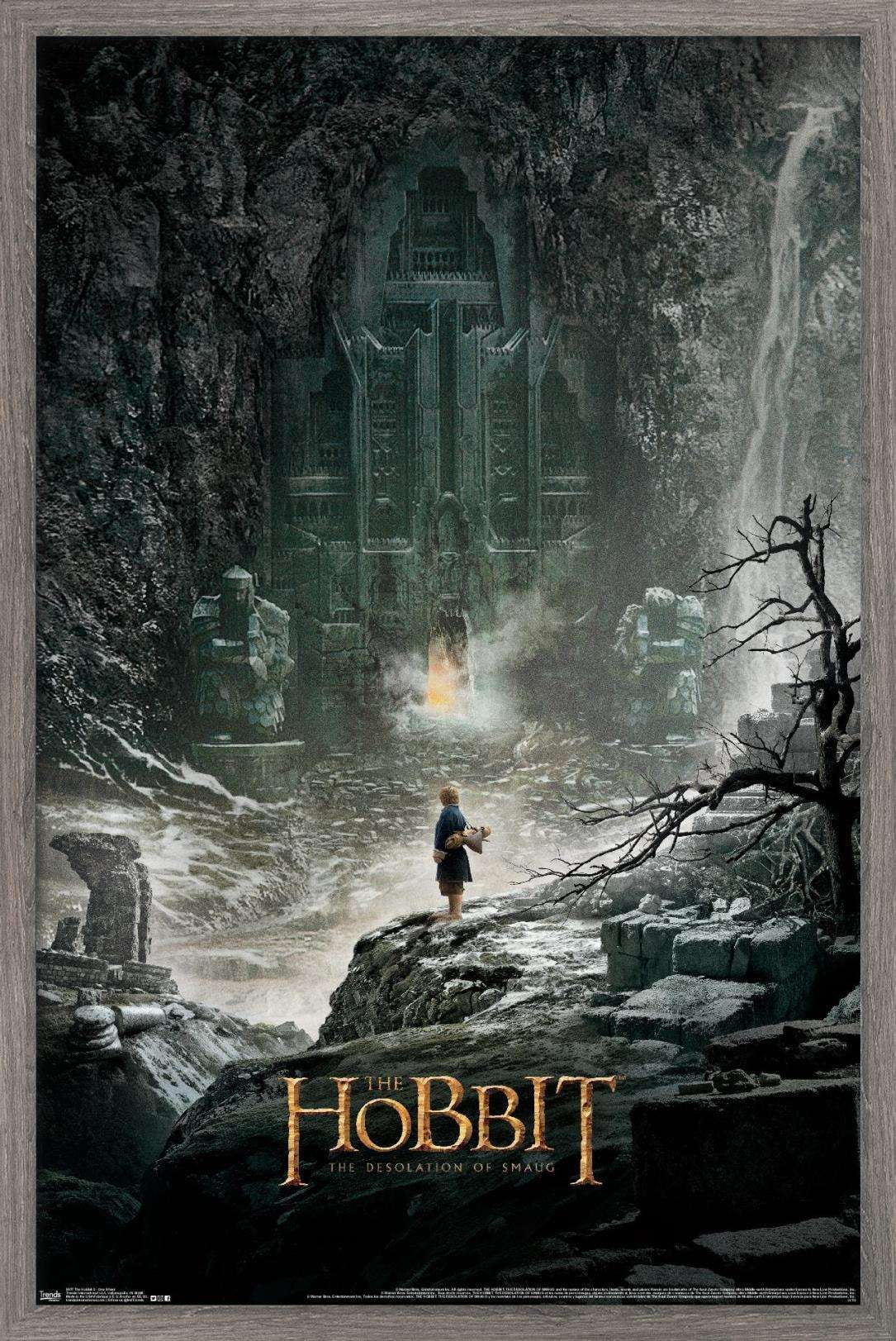 The Hobbit: The Desolation Of Smaug - One Sheet Wall Poster, 22.375" x 34", Framed