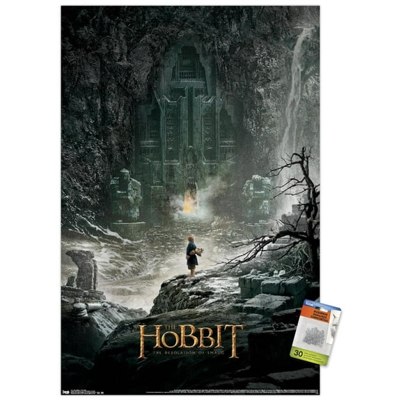 The Hobbit: The Desolation Of Smaug - One Sheet Wall Poster with Push Pins, 22.375" x 34"