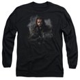 thumbnail image 1 of The Hobbit Thorin Oakenshield Long Sleeve Adult 18/1 T-Shirt Black, 1 of 1