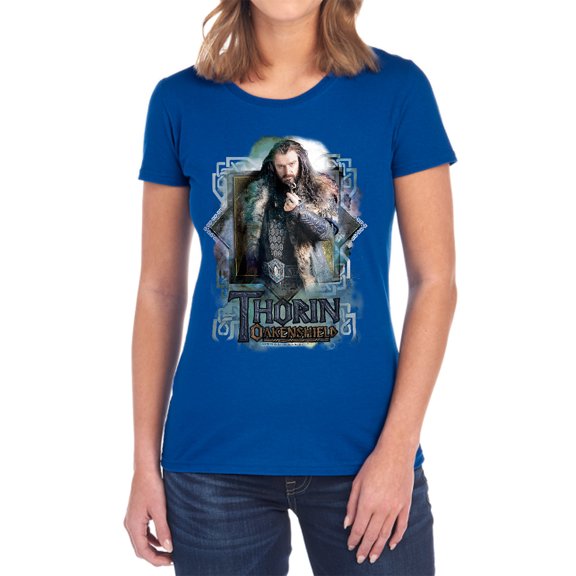 The Hobbit Thorin Oakenshield Women's T Shirt, Royal, 2X-Large