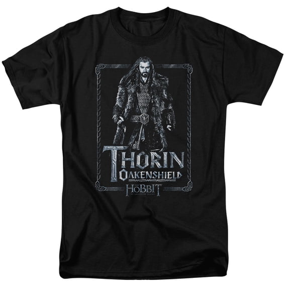 The Hobbit Thorin Stare S/S Adult 18/1 T-Shirt Black