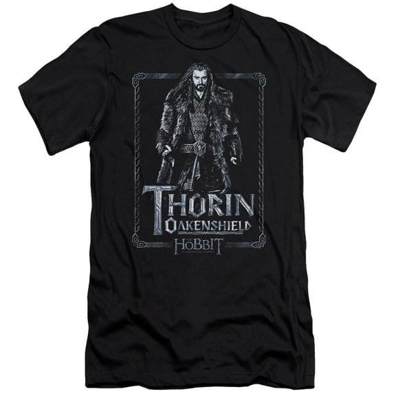 The Hobbit Thorin Stare S/S Adult 30/1 T-Shirt Black