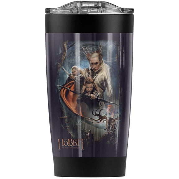 The Hobbit/Thranduil'S Realm Stainless Steel Tumbler 20 oz Coffee Travel Mug/Cup, Vacuum Insulated & Double Wall with Leakproof Sliding Lid | Great for Hot Drinks and Cold Beverages