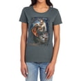 thumbnail image 1 of The Hobbit Thranduils Realm Women's T Shirt, Charcoal, Large, 1 of 6