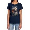 thumbnail image 1 of The Hobbit Thranduils Realm Women's T Shirt, Navy, X-Large, 1 of 6