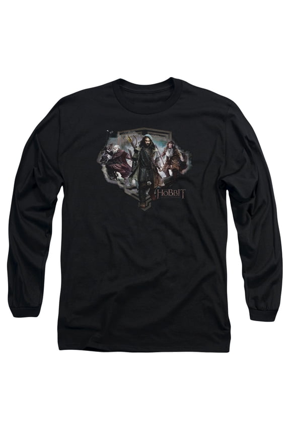 The Hobbit - Three Dwarves - Long Sleeve Shirt - Small