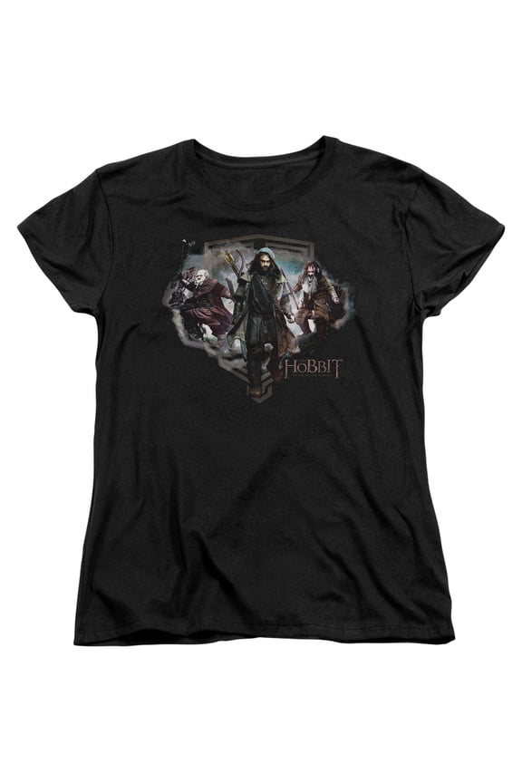The Hobbit - Three Dwarves - Women's Short Sleeve Shirt - Large