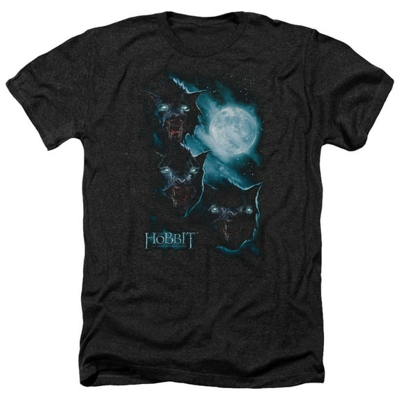 The Hobbit - Three Warg Moon - Heather Short Sleeve Shirt - XX-Large