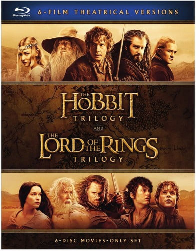 The Hobbit Trilogy / The Lord of the Rings Trilogy: 6-Film Theatrical Versions (Blu-ray)
