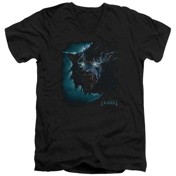 The Hobbit Warg S/S Adult V-Neck T-Shirt Black
