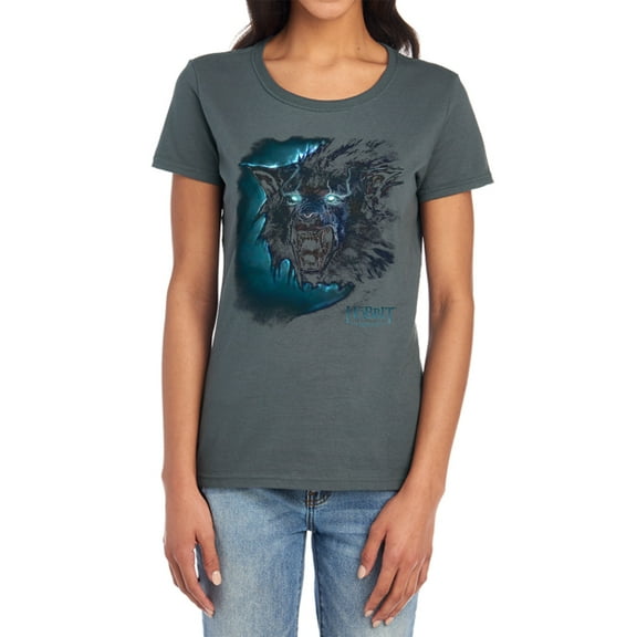 The Hobbit Warg Women's T Shirt, Charcoal, Medium