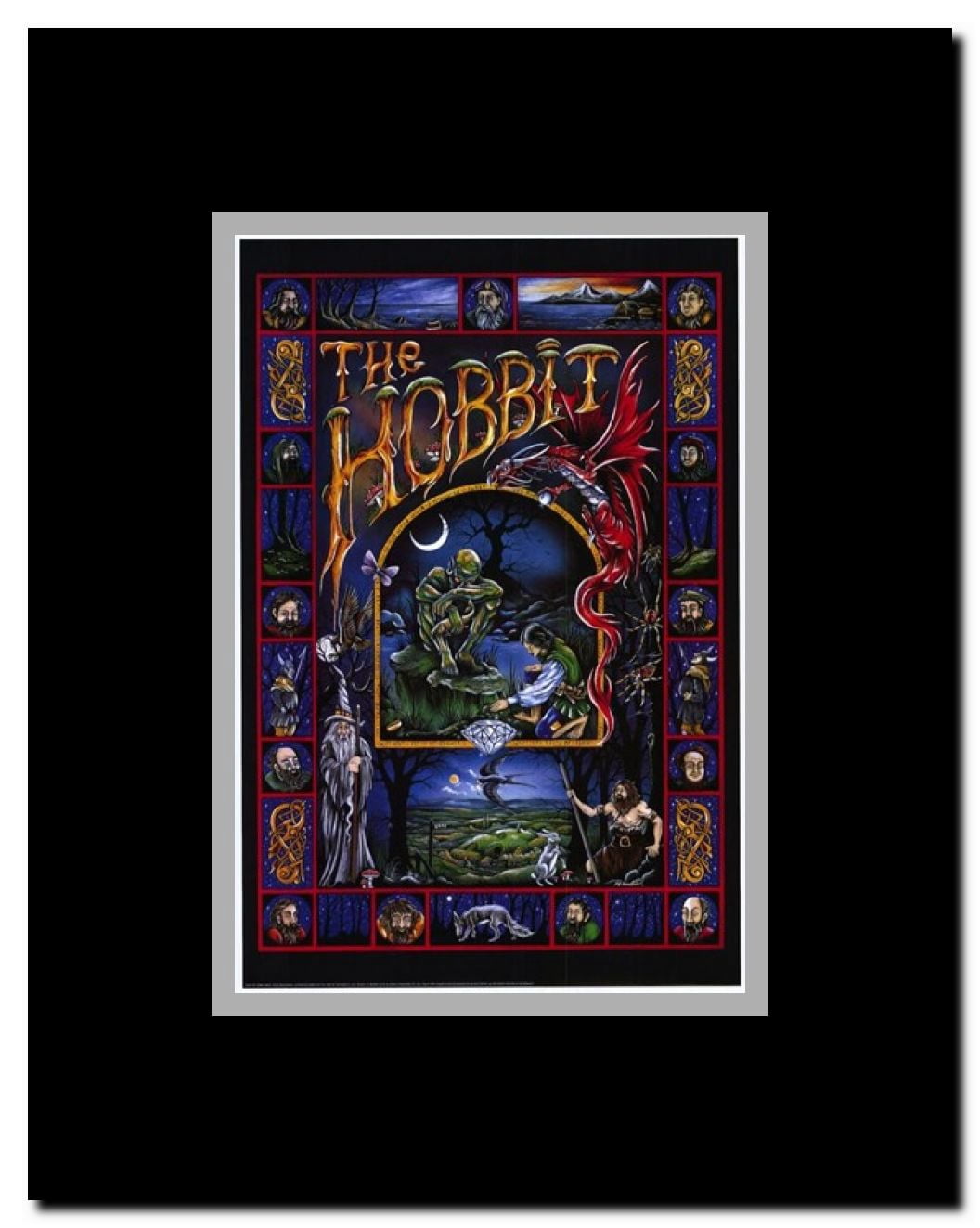 The Hobbit animated - style C Framed Movie Poster