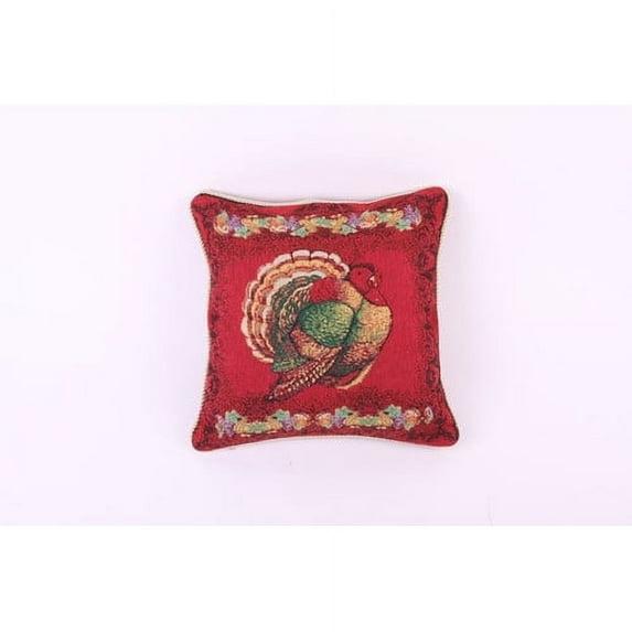 The Holiday Aisle Pullum Tapestry Turkey Pillow Cover