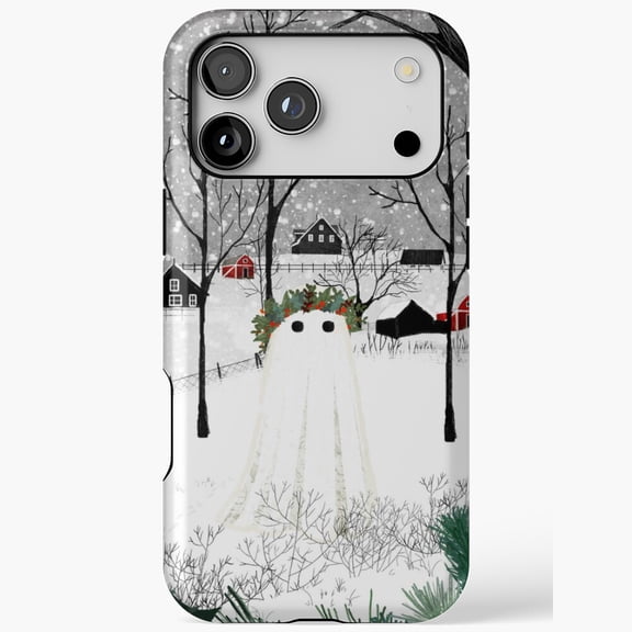The Holly King Woodland Holiday Art Phone Case iPhone Case 17 through 11 Pro Max