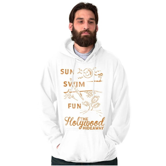 The Hollywood Hideaway Sun Swim Fun Hoodie Sweatshirt Women Men Brisco Brands S