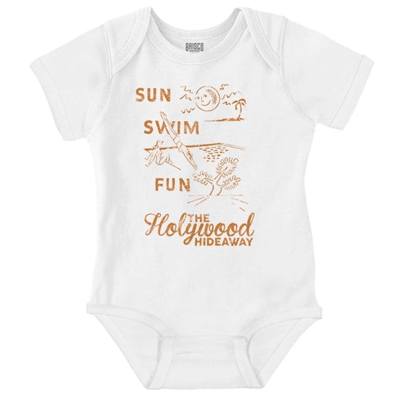 The Hollywood Hideaway Sun Swim Fun Romper Boys or Girls Infant Baby Brisco Brands 18M