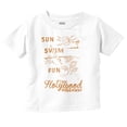 thumbnail image 1 of The Hollywood Hideaway Sun Swim Fun Toddler Boy Girl T Shirt Infant Toddler Brisco Brands 6M, 1 of 1