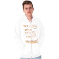 thumbnail image 1 of The Hollywood Hideaway Sun Swim Fun Zip Up Hoodie Men's Women's Brisco Brands S, 1 of 5