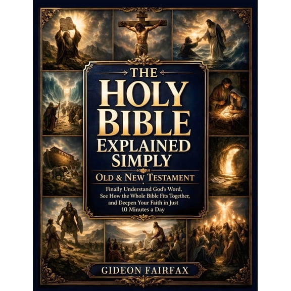 The Holy Bible Explained Simply - Old & New Testament: Finally Understand God's Word, See How the Whole Bible Fits Toget, (Paperback)