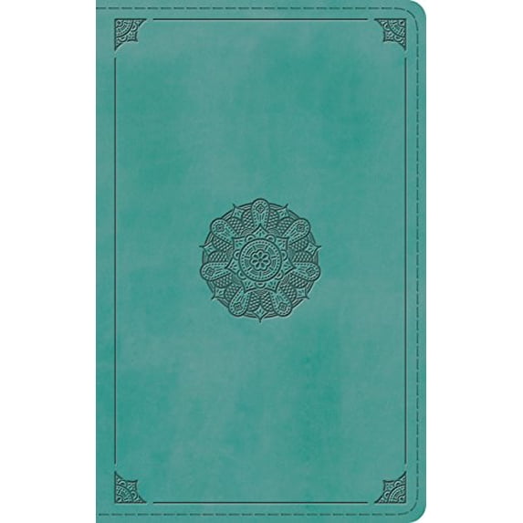 Pre-Owned ESV Large Print Personal Size Bible (Trutone, Turquoise, Emblem Design) (Unknown) 1433562081 9781433562082