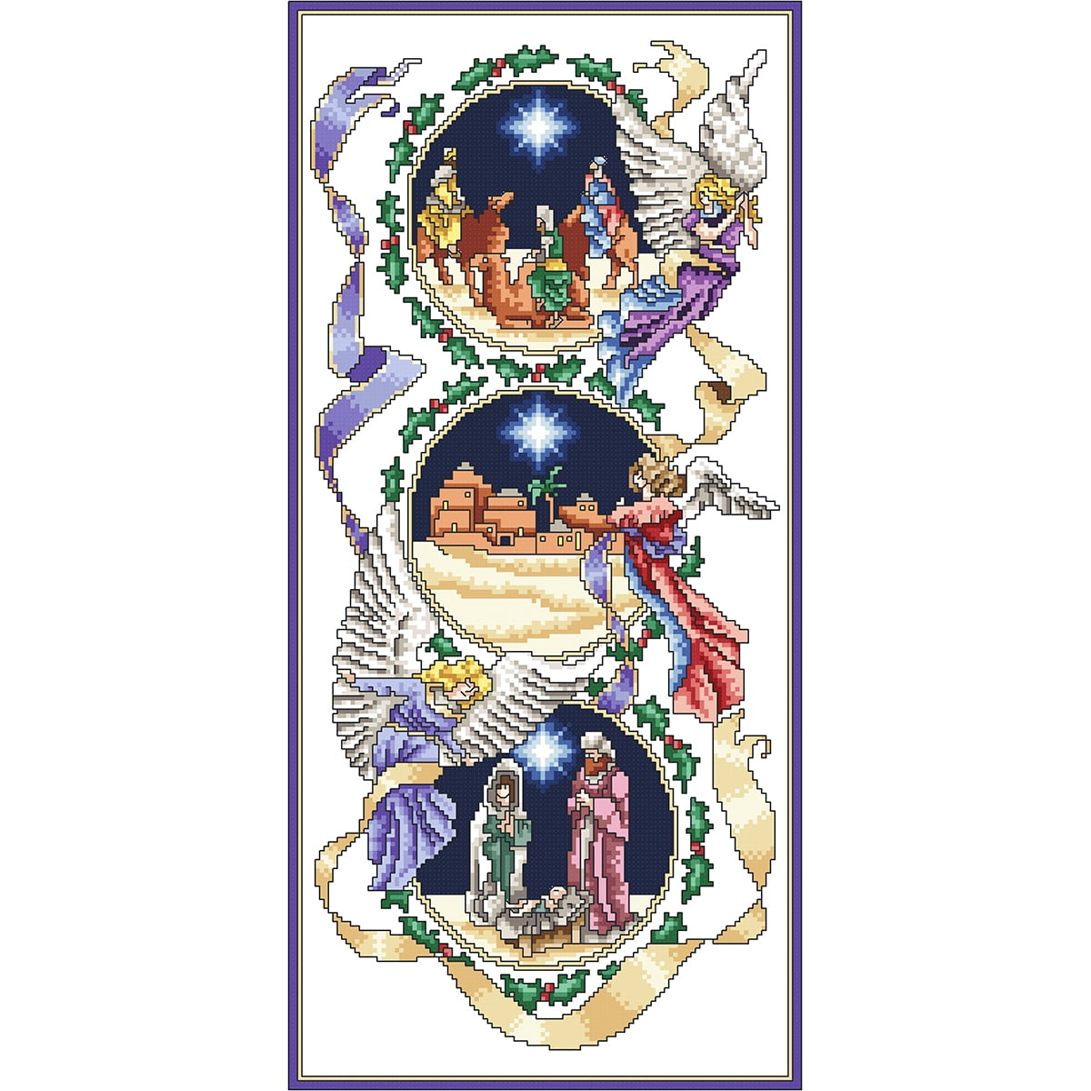 The Holy Birth Counted Cross Stitch Kit6.375"X13.625" 18 Count, Pk 1