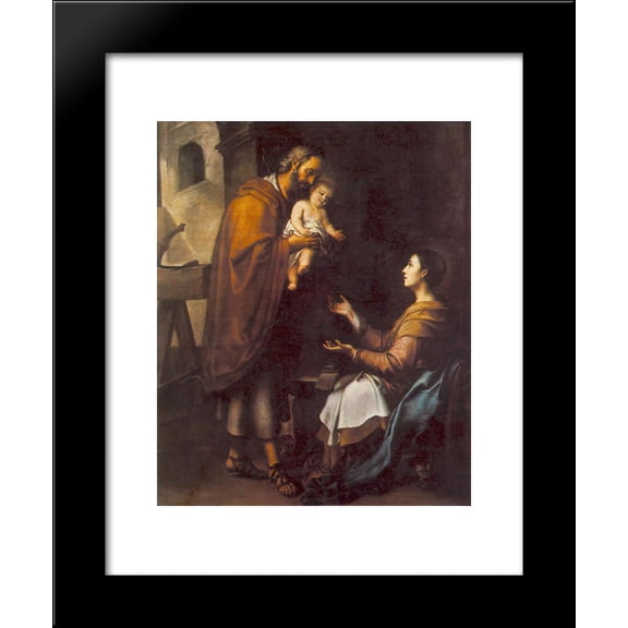 The Holy Family 20x24 Framed Art Print by Murillo, Bartolome