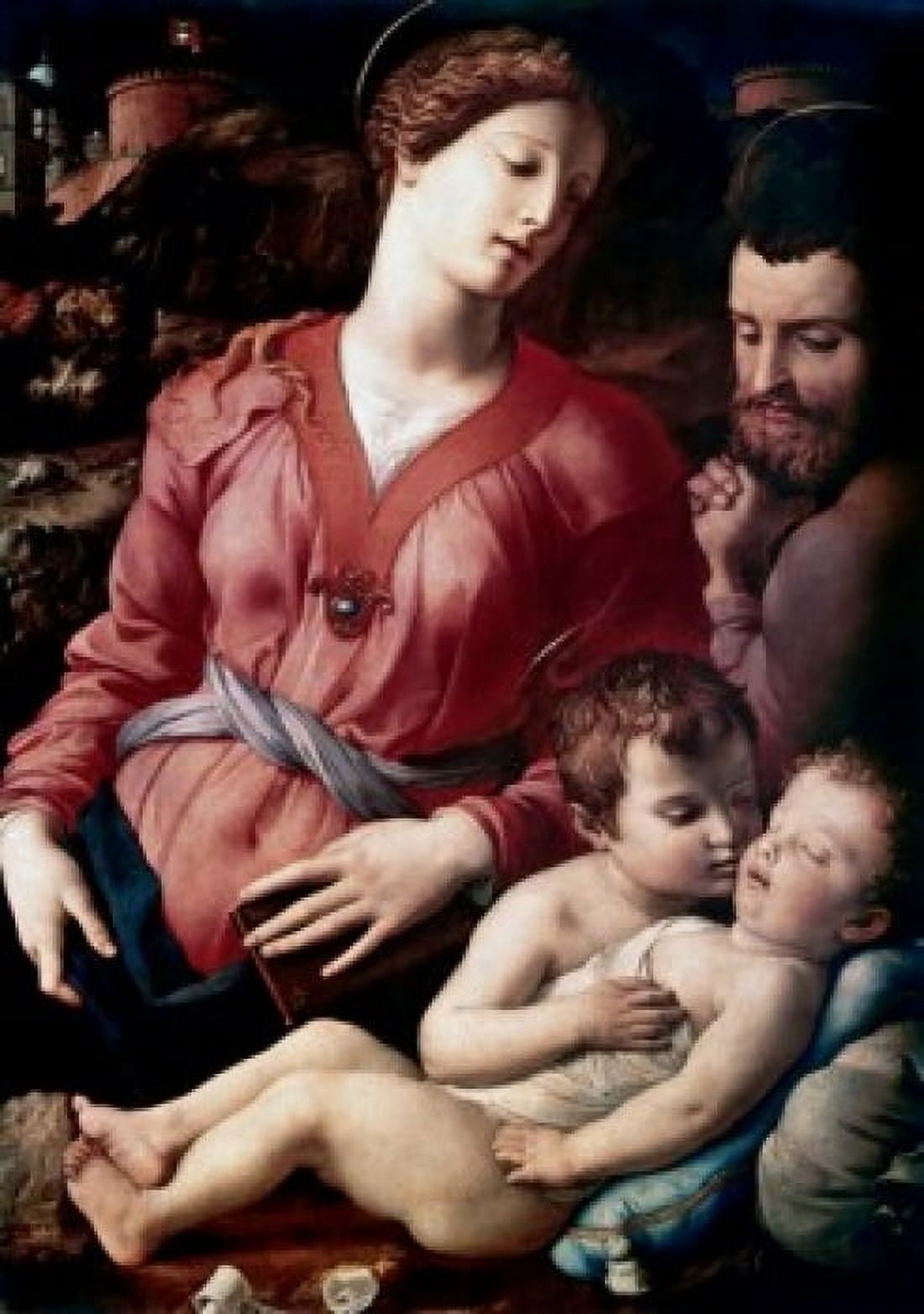 The Holy Family Agnolo Bronzino (1503-1572 Italian) Canvas Art - Agnolo Bronzino (24 x 36)