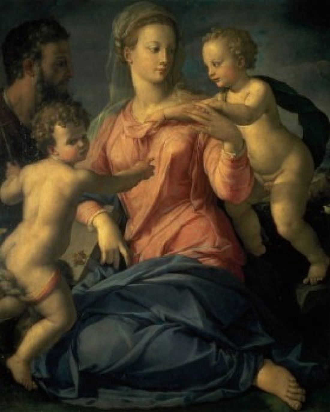 The Holy Family Agnolo Bronzino (1503-1572Italian) Hermitage Museum St Petersburg Canvas Art - Agnolo Bronzino (24 x 36)