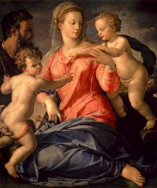 The Holy Family Canvas Art - Agnolo Bronzino (20 x 24)