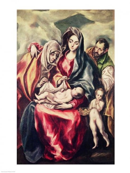 The Holy Family Canvas Art - El Greco (24 x 36)