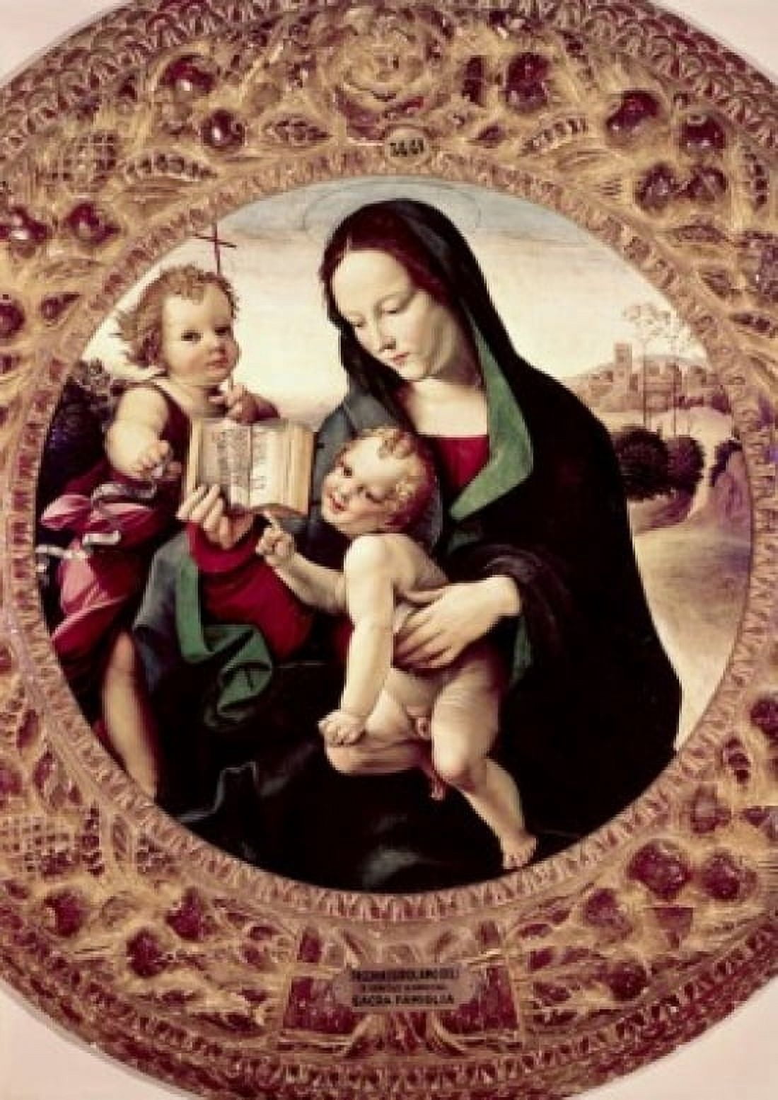 The Holy Family Girolamo del Pacchia (1477-1533 Italian) Galleria dell Accademia Florence Italy Canvas Art - Canaletto (24 x 36)