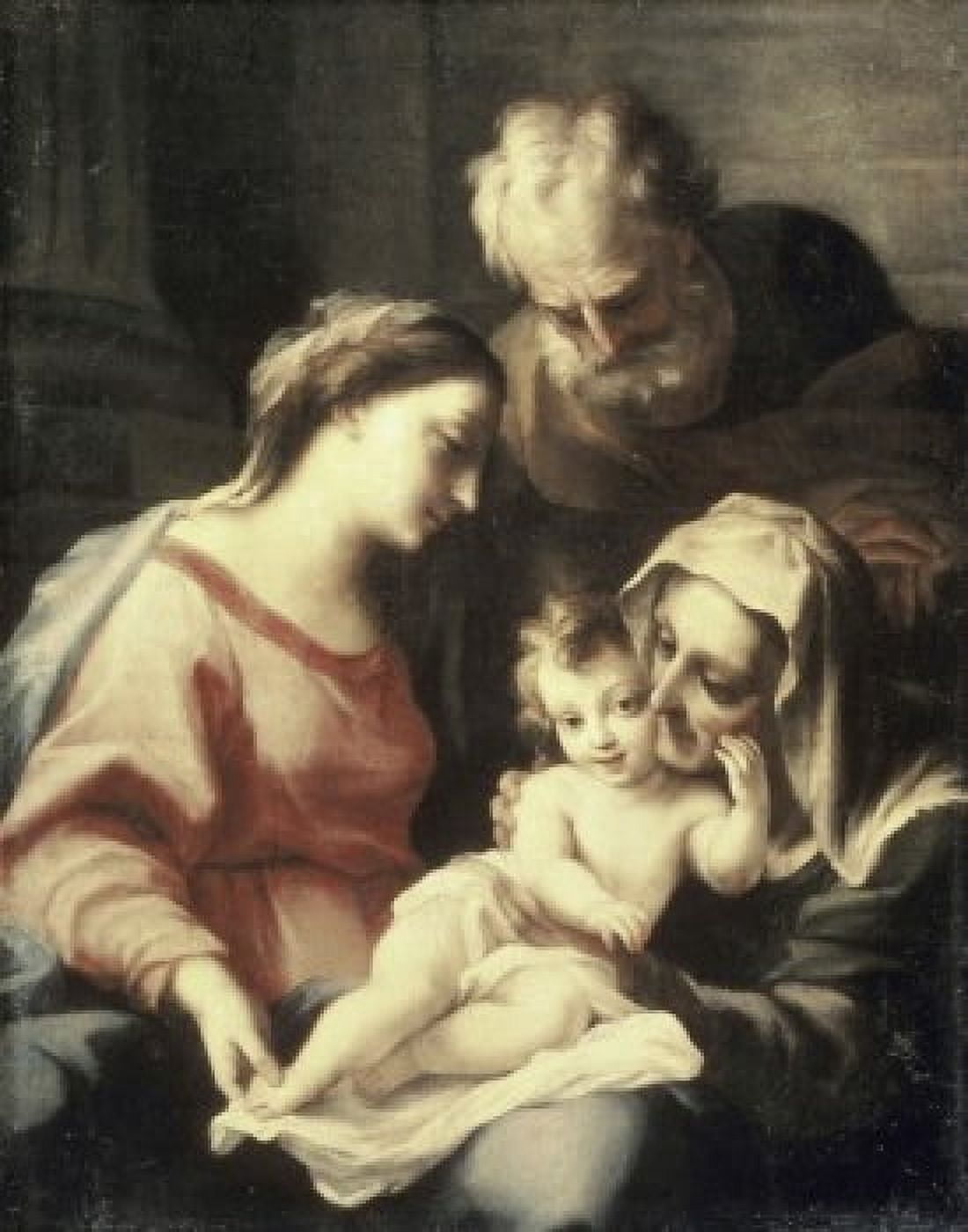 The Holy Family Luca Giordano (1632-1705 Italian) Pushkin Museum of Fine Arts Moscow Canvas Art - Luca Giordano (18 x 24)