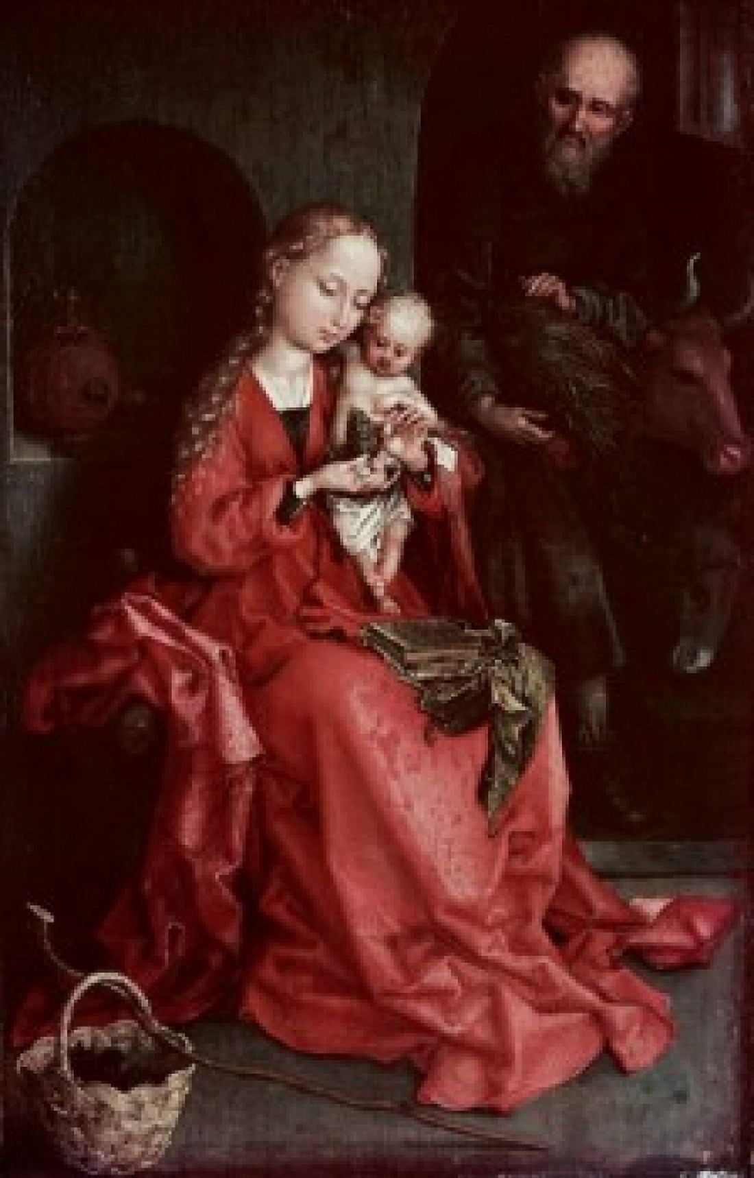 The Holy Family Martin Schongauer (ca1450-1491 German) Canvas Art - Martin Schongauer (24 x 36)