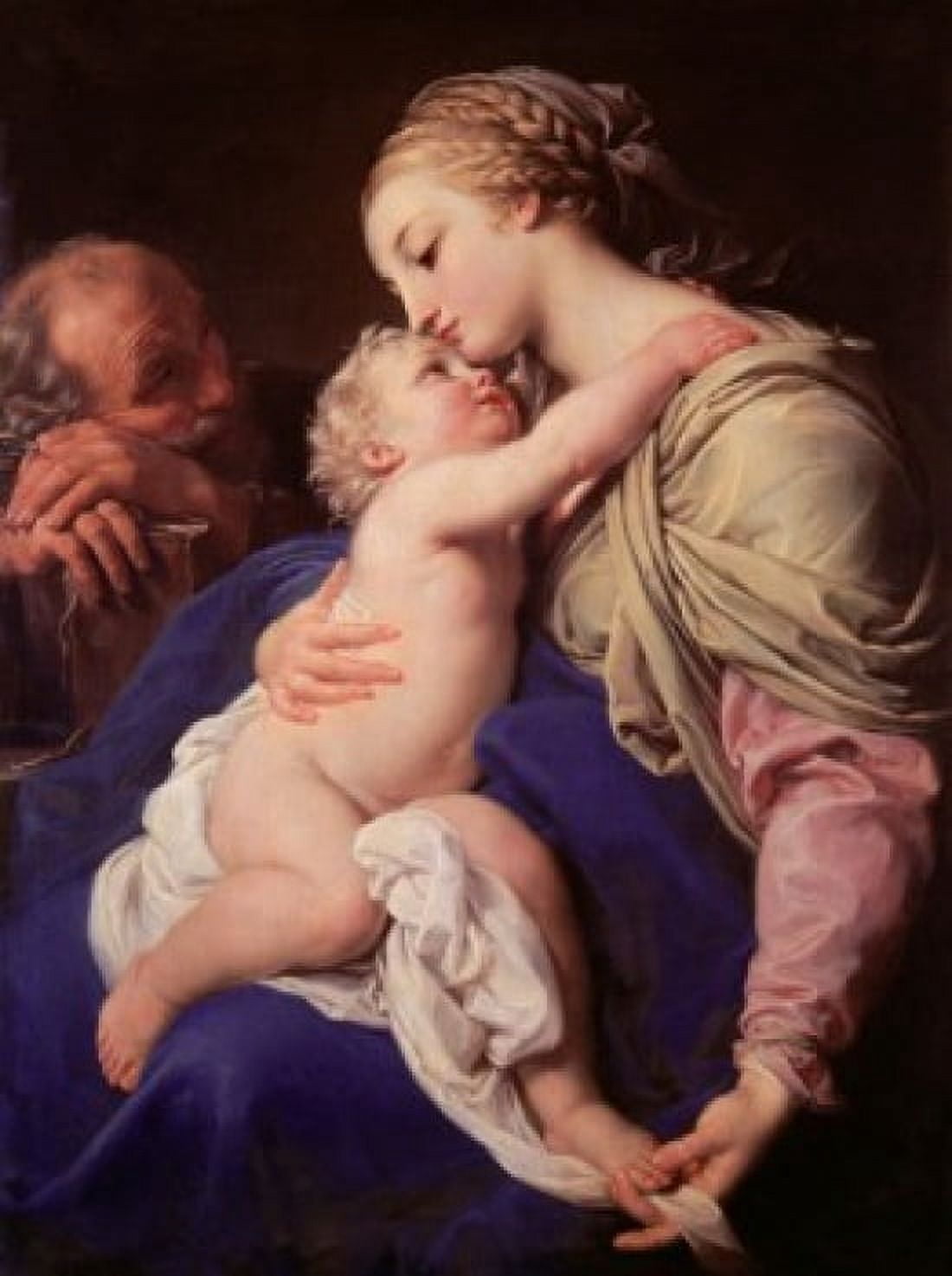 The Holy Family Pompeo Giralamo Batoni (1708-1787Italian) Canvas Art - Pompeo Giralamo Batoni (18 x 24)