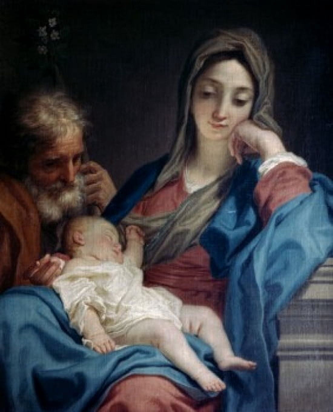 The Holy Family by Benedetto Lutti (1666-1724) Canvas Art - Benedetto Lutti (24 x 36)