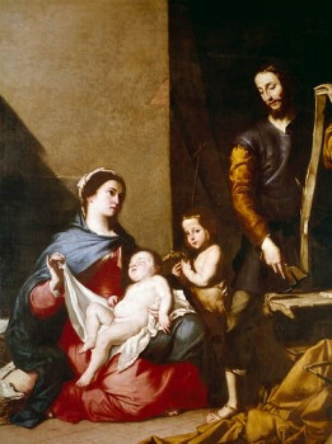 The Holy Family by Jusepe de Ribera (1591-1652) Spain Toledo Iglesia Santa Cruz Canvas Art - Jusepe de Ribera (24 x 36)